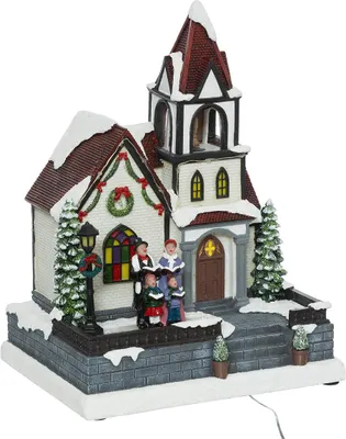 Produktbild von Weihnachtsfigur Kirche, LED-Beleuchtung