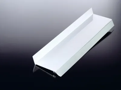 Produktbild von T&J Wandanschlußprofil 120 mm, Alun6100 mm, weiss_1 RAL 9016ninkl. Dichtung weiss_1