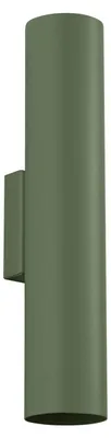 Produktbild von Wandleuchte Metall GU10 H: 30 cm Up Down Olivgrün 2-flammig Modern Wandlampe