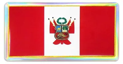 Produktbild von Sticker Aufkleber 3D Bandiera Perù