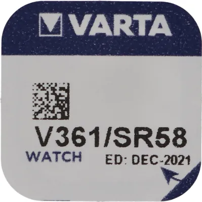 Produktbild von 361, Varta V361, SR721W, SR58 Knopfzelle für Uhren etc.