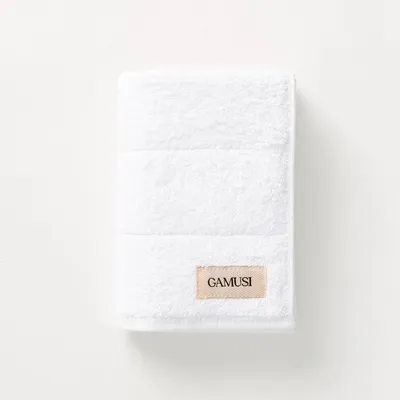 Obrázok produktu pre GAMUSI TERRY – Kúpeľňová osuška, 70x140 cm – 100% bavlna –  OEKO-TEX – Mäkká a vysoko savá – Biela