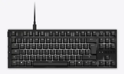Image de NZXT KB-1TKDE-BR - Filaire - USB - Commutateur mécanique - QWERTY - LED - noir