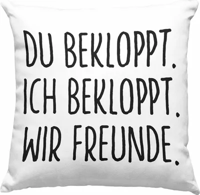 Produktbild von Trendation - Beste Freunde Deko-Kissen mit Füllung 40x40 Geschenk Beste Freundin Freund  Deko-Kissen mit Füllung 40x40 Geschenkidee BFF Allerbeste Freundin Spruch Geburtstag Freundinnen (Grau)