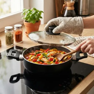 Produktbild von Florina Calina flacher Aluminiumtopf 24 cm 2,5 l
