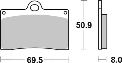 Produktbild von sbs Bremsbeläge Bremsklötze 566HF