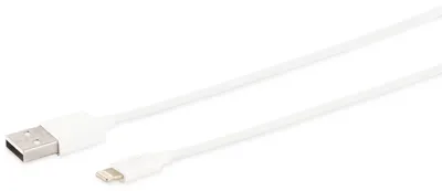 Produktbild von S-IMPULS USB-A Ladekabel, 8-Pin, 2.0, ABS, weiß, 1,0 m