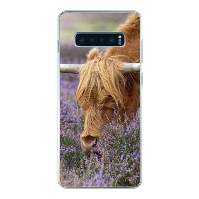 Produktbild von MuchoWow® Handyhülle Schutzhülle Hülle für Samsung Galaxy S10 Lite Schottischer Highlander - Tiere - Heide Silikon Softcase Handy Hülle - Schutz
