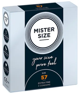 Zdjęcie produktu dla Mister Size Prezerwatywy dopasowane do rozmiaru 57mm, 3 sztuki