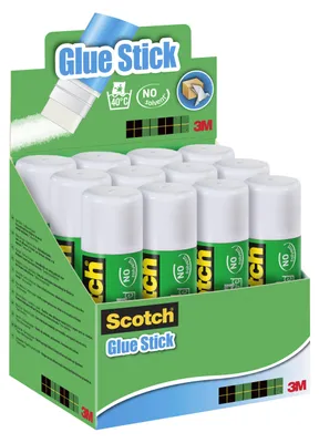 Produktbild von Scotch® Permanent Klebestift - Aufsteller mit 12 Stiften - Klebesticks 40 g