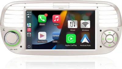 Imagen del producto de Radio para Fiat 500 – Reproductor multimedia – Sistema de navegación con radio DAB, CarPlay y Android Auto