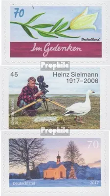 Produktbild von Briefmarken BRD (BR.Deutschland) 2017 Mi 3313,3319,3346 (kompl.Ausg.) selbstklebende Ausgaben gestempelt Grußmarke