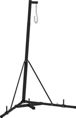 Produktbild von SPORTNOW Boxsackständer Höhenverstellbar, Freistehende Boxsackhalterung, Klapparer Punchingballständer mit Gewichtshalter, bis 60 kg Belastbar, Stahl, Schwarz