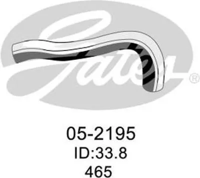 Produktbild von GATES Kühlerschlauch Wasserschlauch für NISSAN Qashqai / Qashqai +2 I (J10, NJ10) 05-2195