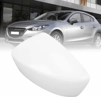 Image de Coque de rétroviseur extérieur, non peinte, blanche, haute résistance, pour 3 Axela M3 2014 à 2016, gauche