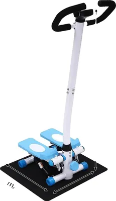 Immagine prodotto di Stepper fitness, resistenza regolabile, design compatto, nero