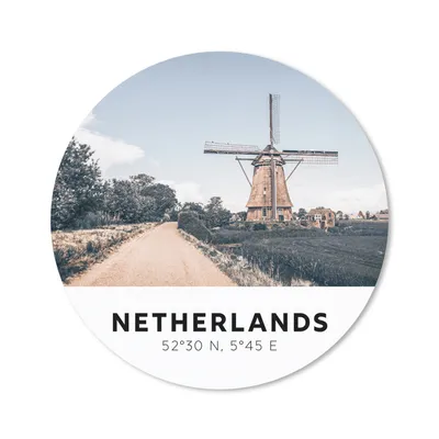 Produktbild von MuchoWow® Mauspad Mousepad Niederlande - Mühle - Natur 20x20 cm - Mousepads - Maus Mat - Pad - Mausunterlage - Schreibtischmatte