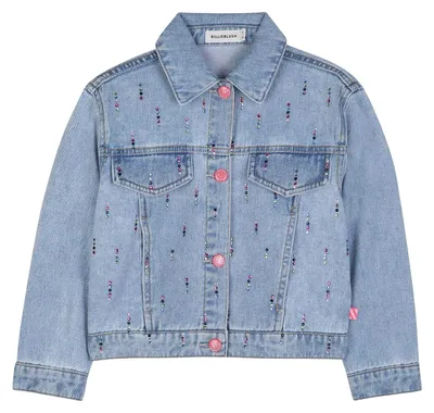 Productafbeelding van Billieblush - Jeansjas voor meisjes, model GT60195 (maat 128), blauw
