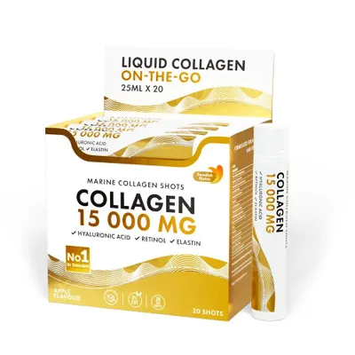 Productafbeelding van Viscollageen 15.000 mg met retinol, elastine en hyaluronzuur - 20 x 25 ml