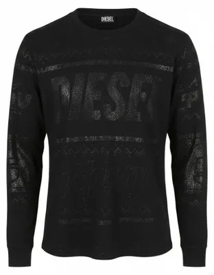 Image de T-shirt Diesel, modèle T-just-ls-cx11, en coton, taille L, fabriqué en Italie