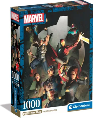Image de Puzzle CLE 1000 Compact Marvel Les Vengeurs 39809