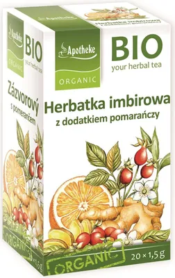 Obrázok produktu pre ZÁZVOROVÝ ČAJ -BIO (20 x 1,5 g) 30 g - APOTHEKE
