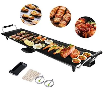Teppanyaki-Grillplatte 90 cm, 1800 W, Antihaft, inkl. Zubehör
