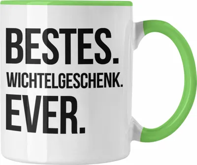 Produktbild von Trendation - Wichtelgeschenk für Frauen Kollegen Geschenk Wichteln Weihnachten Bestes Wichtelgeschenk Ever Weihnachtsfeier Schrottwichteln (Grün)