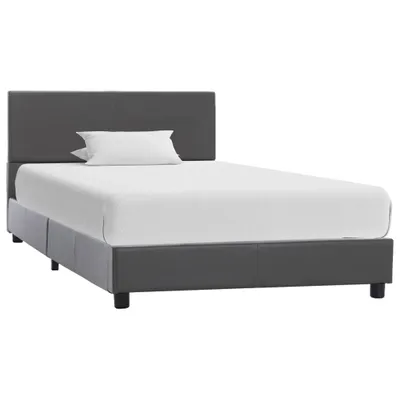 Obrázok produktu pre vidaXL Posteľný rošt Grey Faux Leather 90x200 cm