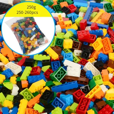 Obrázok produktu pre 250ks stavebných blokov pre batoľatá Malé častice zostavené blokové hračky pre deti