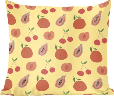 Produktbild von MuchoWow® Zierkissen Sofakissen Wohnzimmer Dekokissen 45x45 cm Obst - Abstrakt - Muster - Schlafpolster - Polster für das Sofa