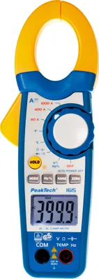 Obrázek produktu pro PeakTech P 1615 - Proudový klešťový ampérmetr  4000 počítání  1000 A AC/DC s DMM