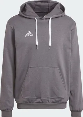 A grey Adidas hoodie is shown from the front.