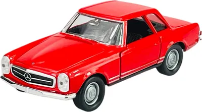 Produktbild von Welly Old Timer 1963 Mercedes 230SL Pagoda W113 Rot 1:34-1:39 Die Cast Metall Modell Neu im Kasten 43774