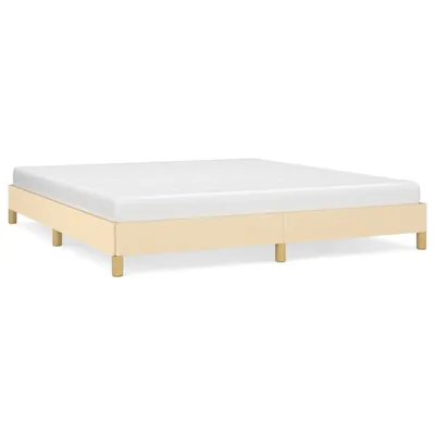 Produktbild von Bettgestell ohne Matratze Creme 180x200 cm Stoff