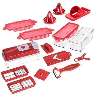 Productafbeelding van Genius A80572 groente- en fruitmester, kunststof, rood, 22,2 x 10 x 8,19 cm