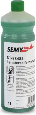 Produktbild von SemyTop Fensterseife - Konzentrat - 12 Flaschen à 1 Liter - Glasreiniger