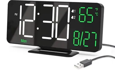 Immagine prodotto di Orologio digitale da 6,7 pollici con regolazione automatica della luminosità e indicatore della temperatura