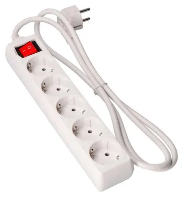 Zdjęcie produktu dla Blok EDM - 5 gniazd z wyłącznikiem - 16A - 1,5m - 41011