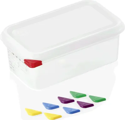 Obrázok produktu pre Gastronádoba s vekom, plast, séria 86, GN 1/4, voliteľná hĺbka : GN nádoba 1/4-100 mm, s vekom, polypropylén Variant: GN nádoba 1/4-100 mm