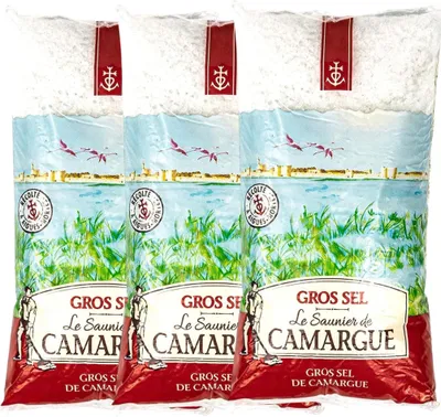 Obrázok produktu pre Le Saunier de Camargue Gros Sel - Hrubá morská soľ z Francúzska 3 x 1000g