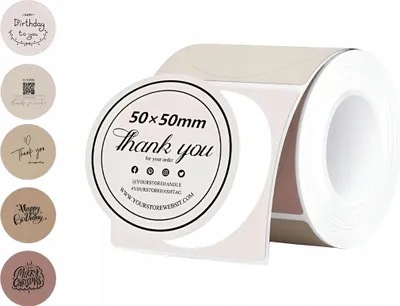 Zdjęcie produktu dla Etykiety samoprzylepne zamiennik do Phomemo M110 M200 M220 M221 50x50