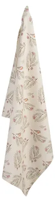 Produktbild von Clayre & Eef Geschirrtuch 50x70 cm Beige Grün Baumwolle Tannenzweig