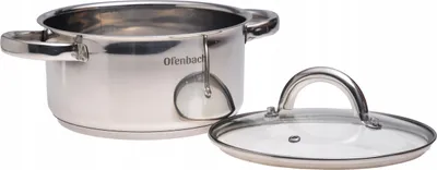Produktbild von Topf Mit Deckel Aus Stahl Gas Induktion Ofenbach