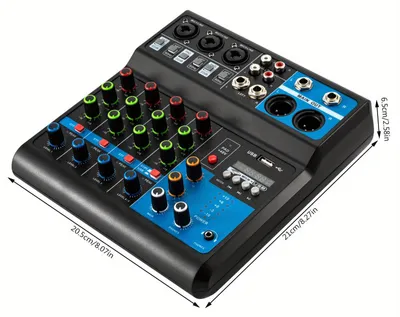 Immagine prodotto di Mixer audio, 5 canali, con connettività Bluetooth e USB, colore nero