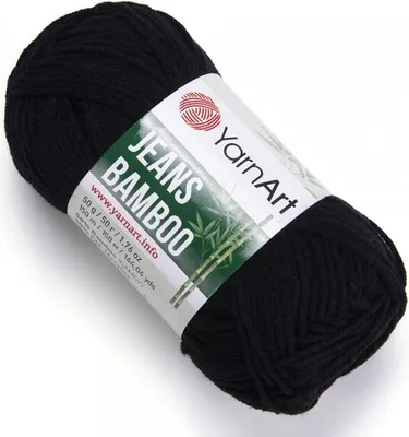 Produktbild von Yarn Art Jeans Bamboo 135 Black Strickgarn