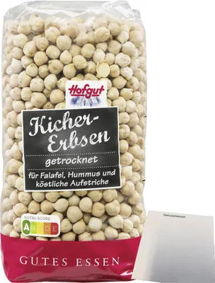Produktbild von Hofgut Kichererbsen (500g Beutel) + usy Block
