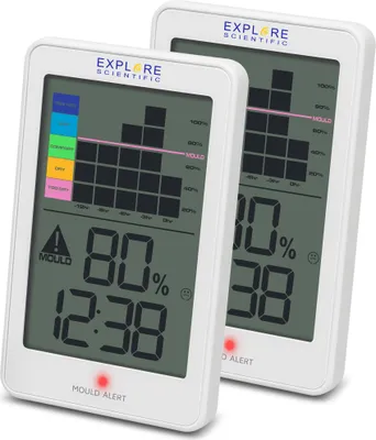 Zdjęcie produktu dla Wewnętrzny elektroniczny higrometr Explore Scientific WSH1008 biały