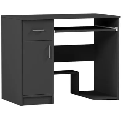 Obrázok produktu pre Počítačový písací stôl 90 cm so zásuvkou a skrinkou FRAMIRE N-10, antracit