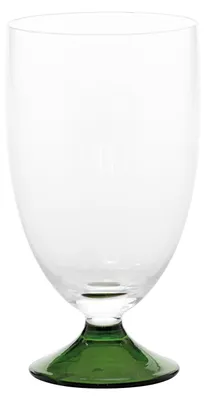 Imagen del producto de Conjunto de vasos Zafferano Maestro, de 4 piezas, hechos a mano con vidrio soplado, color verde, diseño veneciano moderno, sin pie, refinados y elegantes
